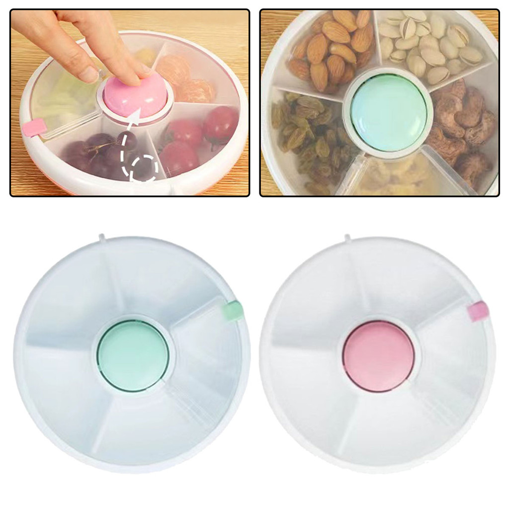 Fruit Trays Snack Spinner Container For Kids Portable Melon Organizer ...