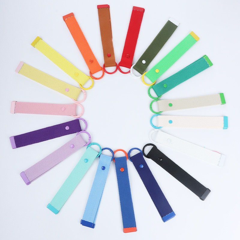 Fabric Keychain Strap DIY Baggage Tag Design for Backpack Keys Unisex ...