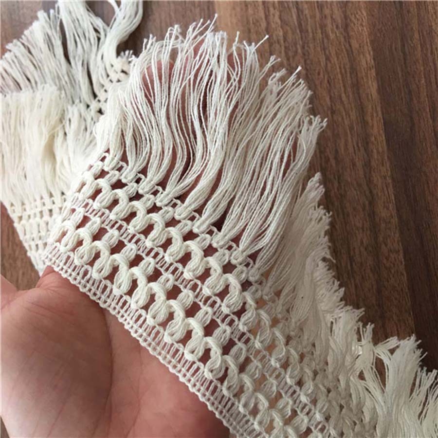 2Yards Lace Tassel Ribbon Cotton Tassels Trimming Fringes Tassel Lace ...