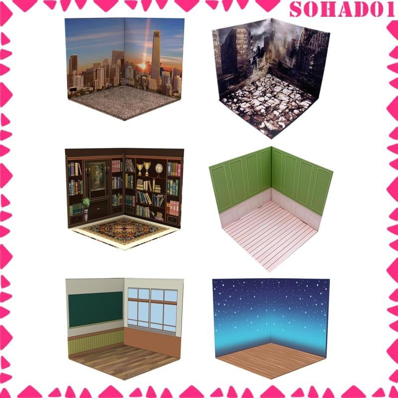 [Sohad] 1/12 Backdrop Scene Model Diorama Layout Display Simulation ...