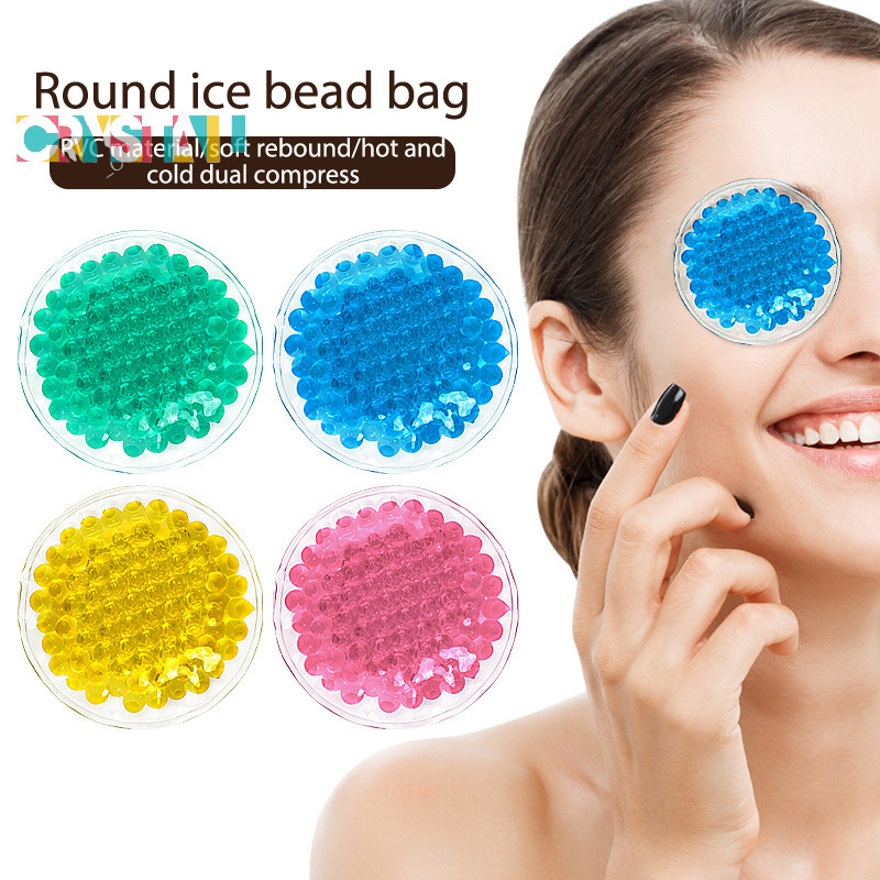 Crystal 1 Pcs Hot Cold Compress Eye Pad Round Swelling Eye Strain