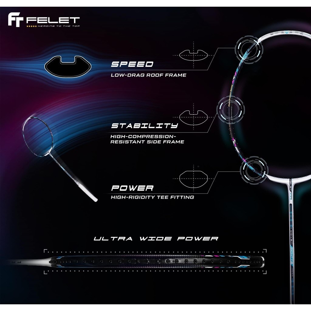 FELET WOVEN EIGHTY8 Badminton Racket by FLEET Badminton Racket Original ...