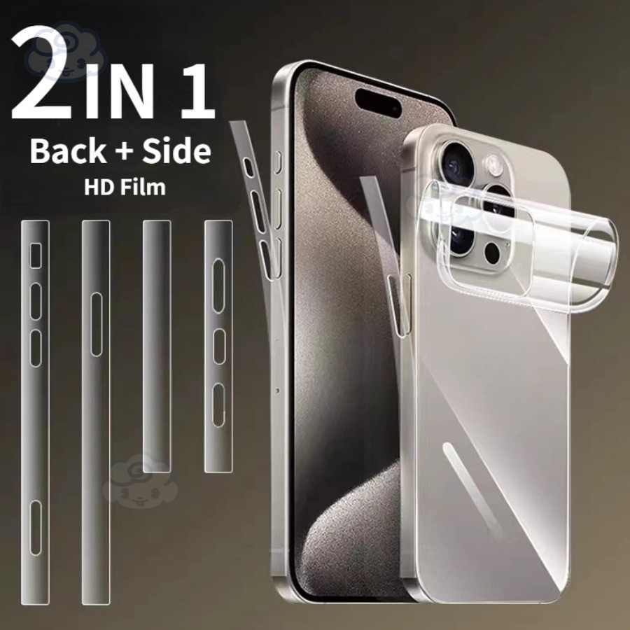 Film Depan dan Belakang iPhone 12 Pro Max dengan Desain Karbon