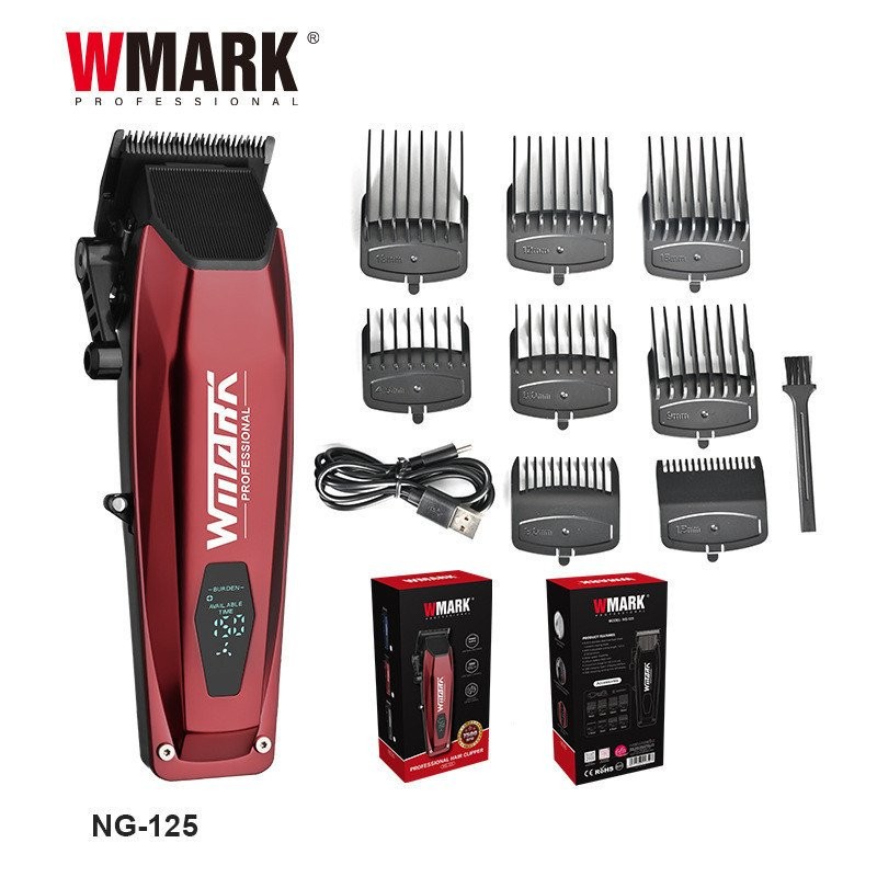WMARK Hair clipper NG125 Oil head electric clippers hot sale charging