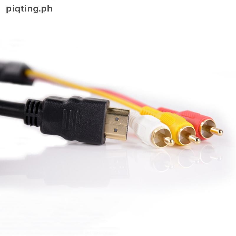 PP HDMI Male to 3 RCA Video Audio AV 1.5m Cable Adapter For 1080P HDTV
