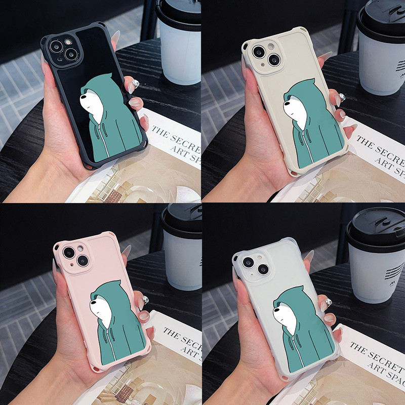 Cute Ice Bear Drop-proof Case for IPhone 16/15/14/13/12/11 Pro Max X XS XR  XSMAX Plus SE 2020/2022 Silicone Cover Casing NEPSJ