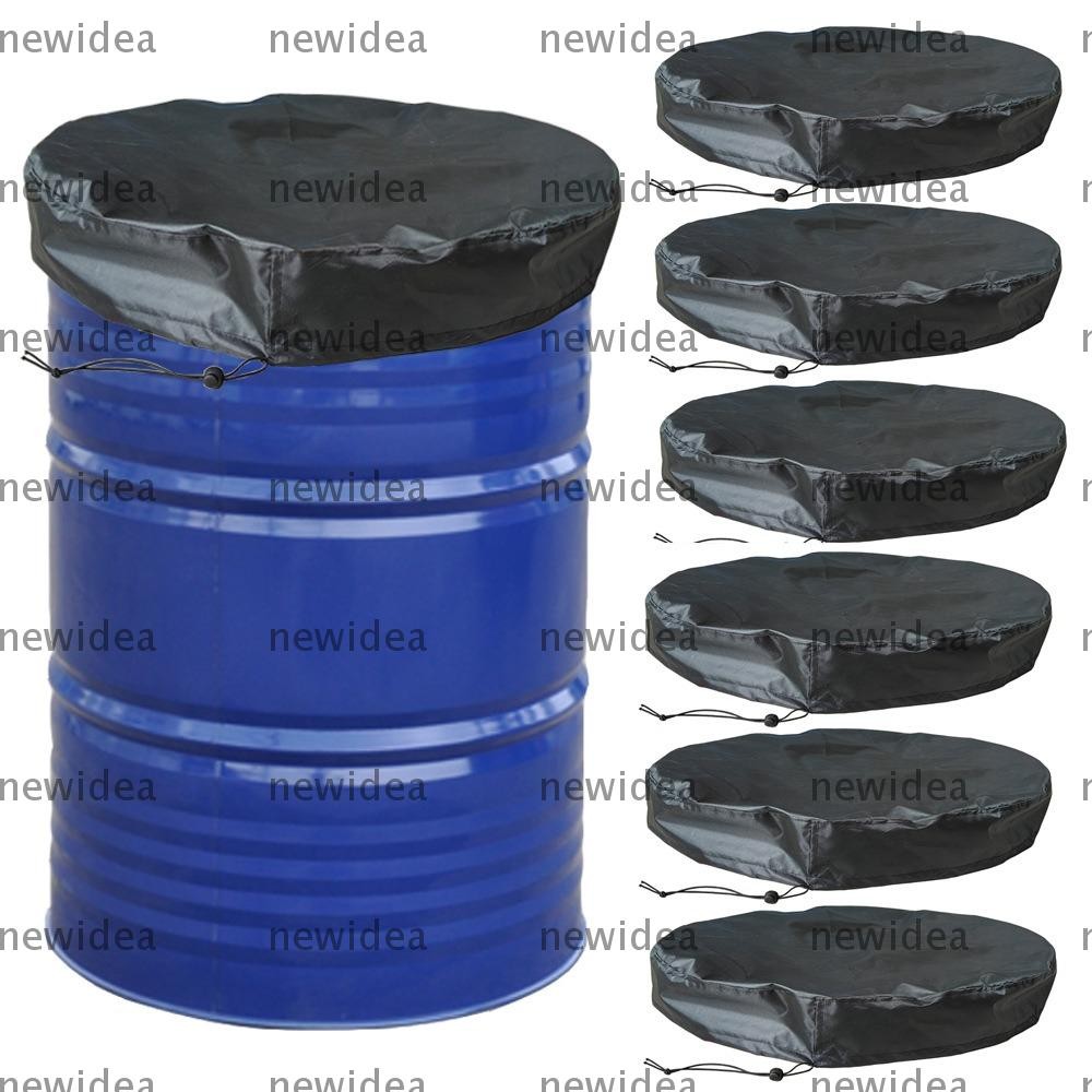 NEWIDEA Drum Cover, with Stretchable Drawstring Waterproof Rain Barrel ...