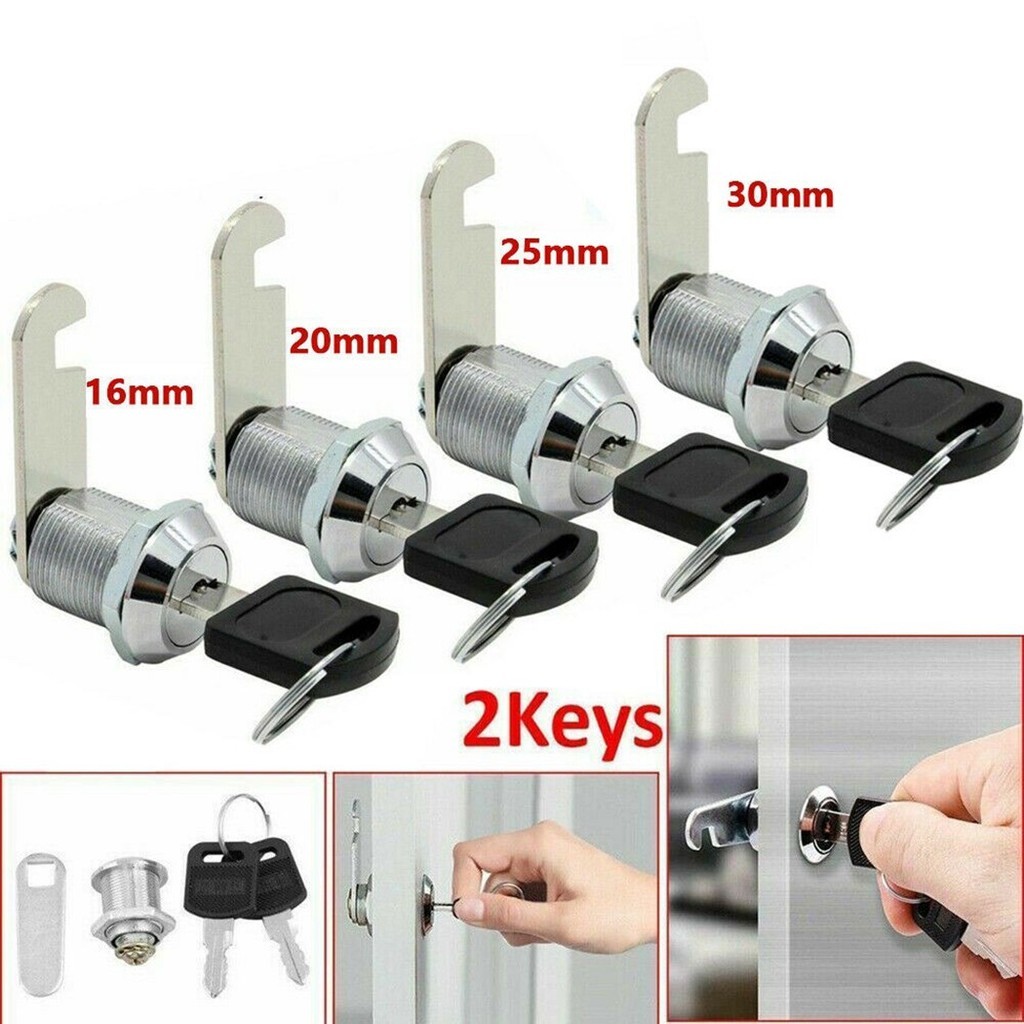 DEAL| 16/20/25/30mm Cam Lock Door Barrel Drawer Cabinet Mail Box Locker ...