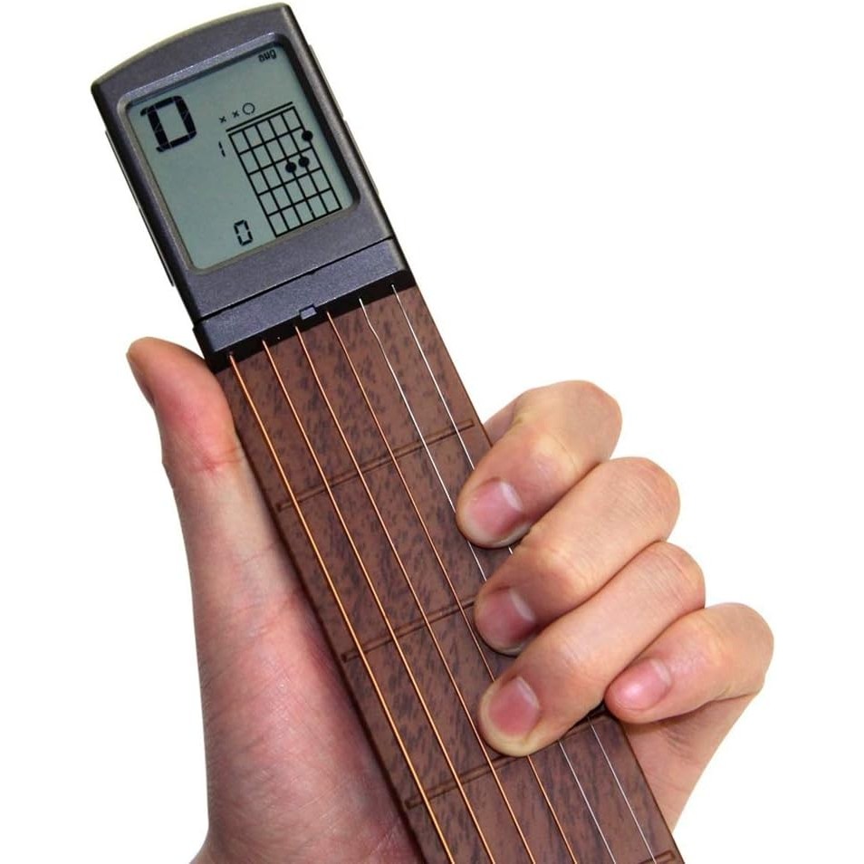 [New]Pocket Guitar Chord Practice Tool, Portable Guitar Neck for