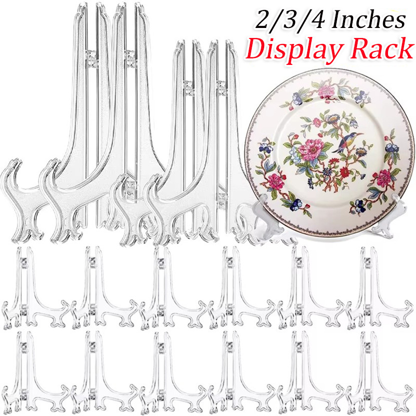 2/3/4 Inch Plastic Acrylic Easels / Folding Dish Plate Racks / Weddings ...