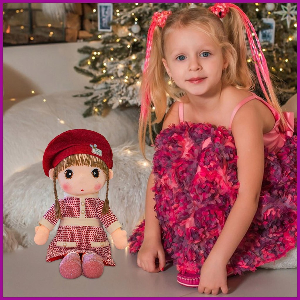 Little Girl Rag Doll Lovely Comfortable Rag Dolls Soft Sleeping Partner ...