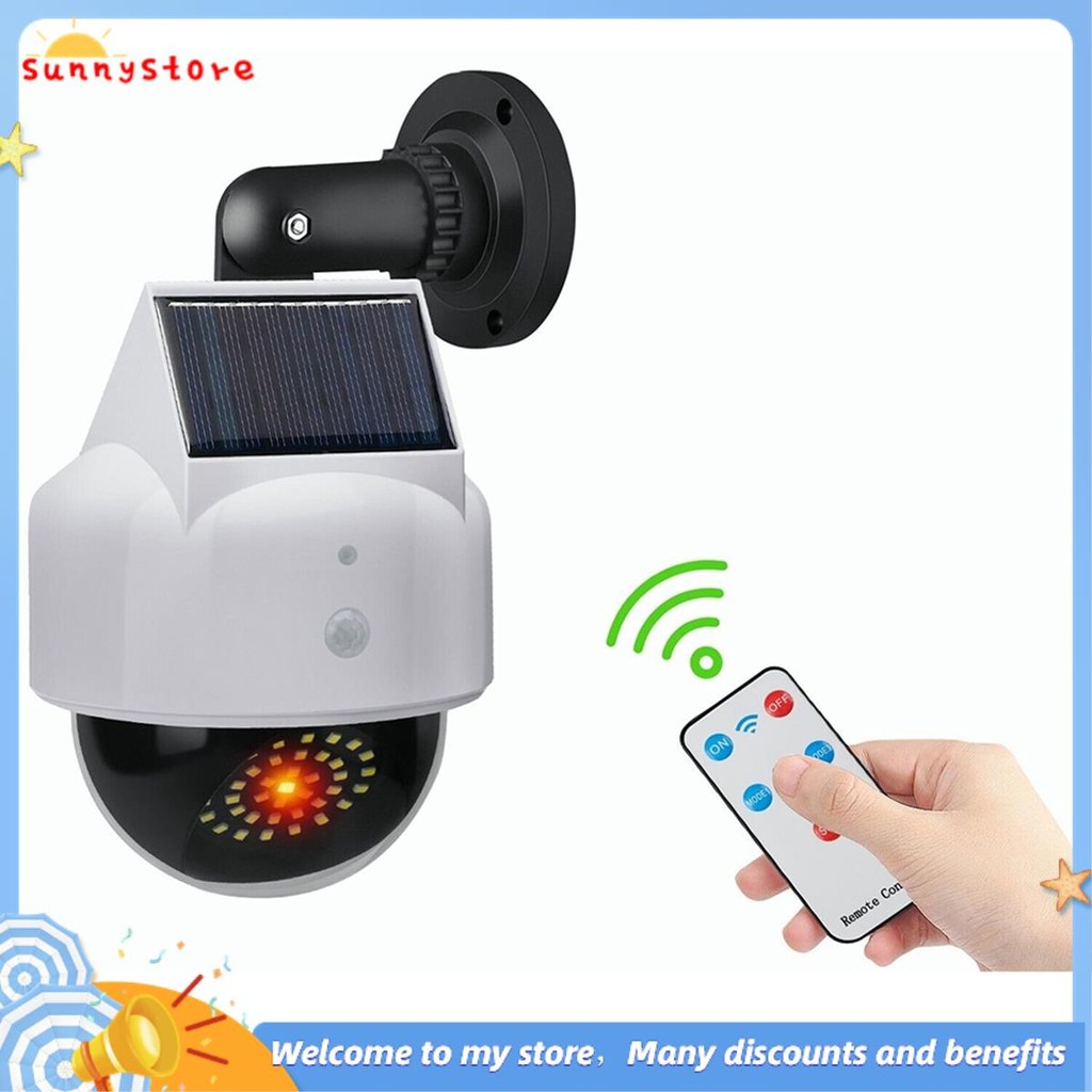 【sunnystore】Simulation Camera Solar Flood Light with Motion Sensor