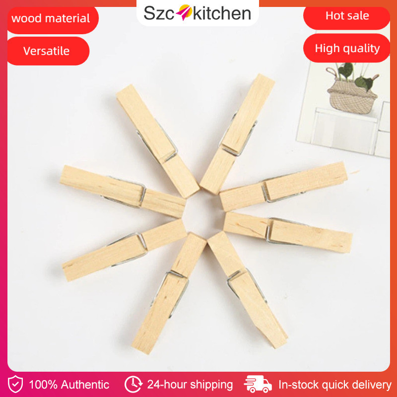 50pcs Natural Mini Wooden Clips for Clothespins Decorative Photos ...