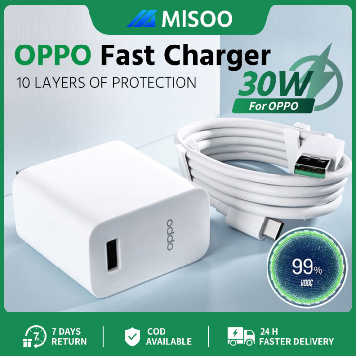 thumbnail image 2 of OPPO Original USB Type-C Fast Charging Cable – VOOC Compatible – 1m White – For Realme, Oppo & More 2 of 5