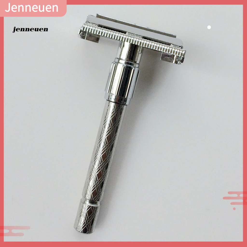 JEN Razor with Long Handle Manual Double Edge Men Facial Razor for ...
