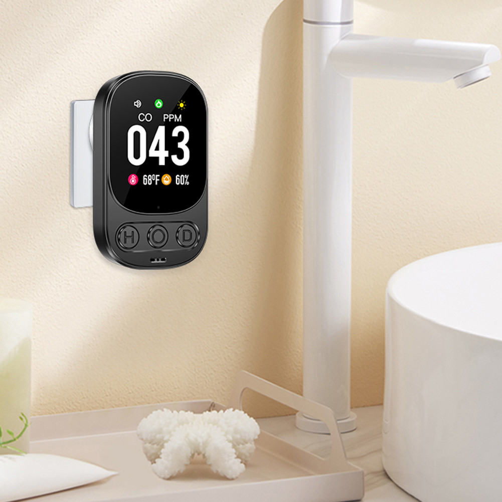 Carbon Monoxide Detector Plug-in With Temp & Humidity Display – 2-Pack, HD Screen, Adjustable Brightness, For Home & RV