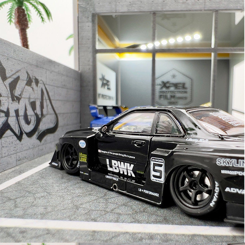 SW 1: 64 Super Silhouette Nissan Nissan GTR ER34 LB Wide Body Modified ...