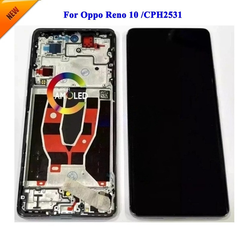 AMOLED Original LCD Screen For Oppo Reno 10 LCD For Oppo Reno 10 5G ...
