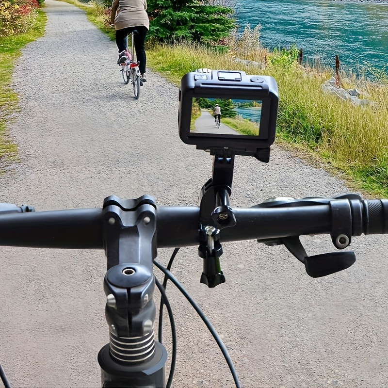 For GoPro Accessories Bike Handlebar Mount With 3-Way Adjustable Pivot ...