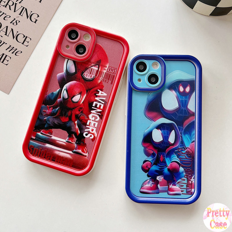 Casing Antifall Angel Eye Design Phone Case Motif Red Blue Spider Man
