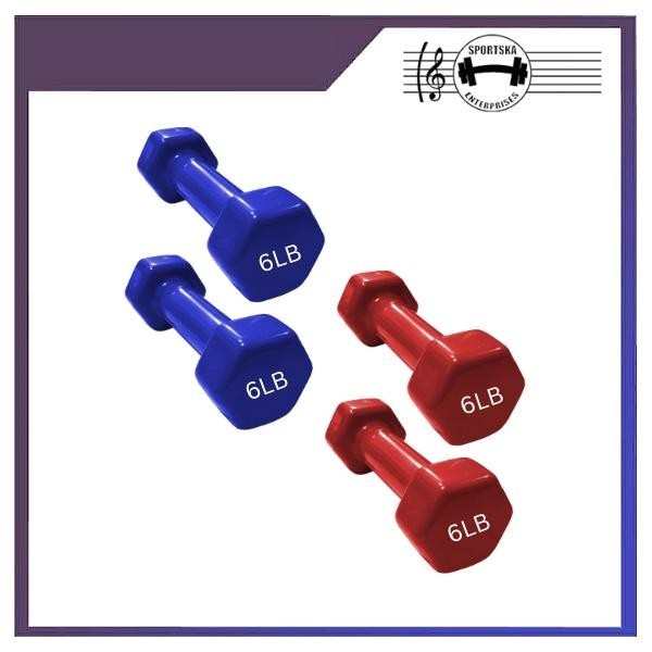 6LB Vinyl Dumbbells Weight Training 1 Piece and 1 Pair Shopee Philippines