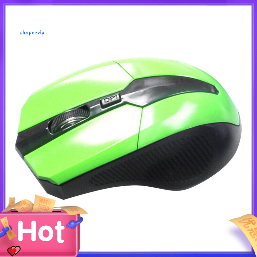 SPVPZ 24GHz 4 Key Adjustable 1600DPI Optical Wireless Mouse Gaming Mice ...