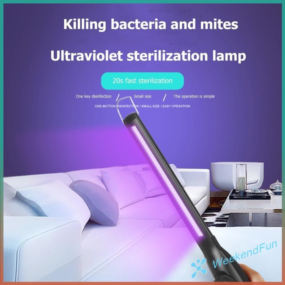 WE★ LED Portable UV Sterilizer Mini UV Disinfection Light UV Light ...