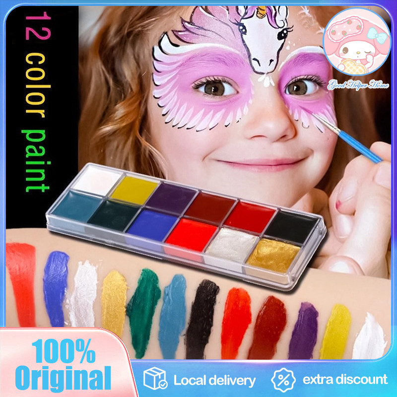 12 Colors Face Body Oil Painting Paint Set Body Face Paint Makeup ...