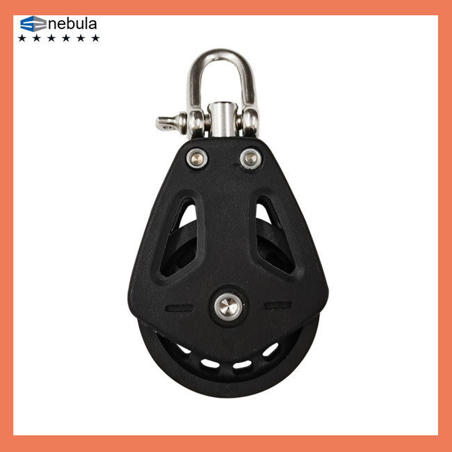 NEB Wire Rope Crane Pulley Block, Stainless Steel Nylon Rope Pulley ...