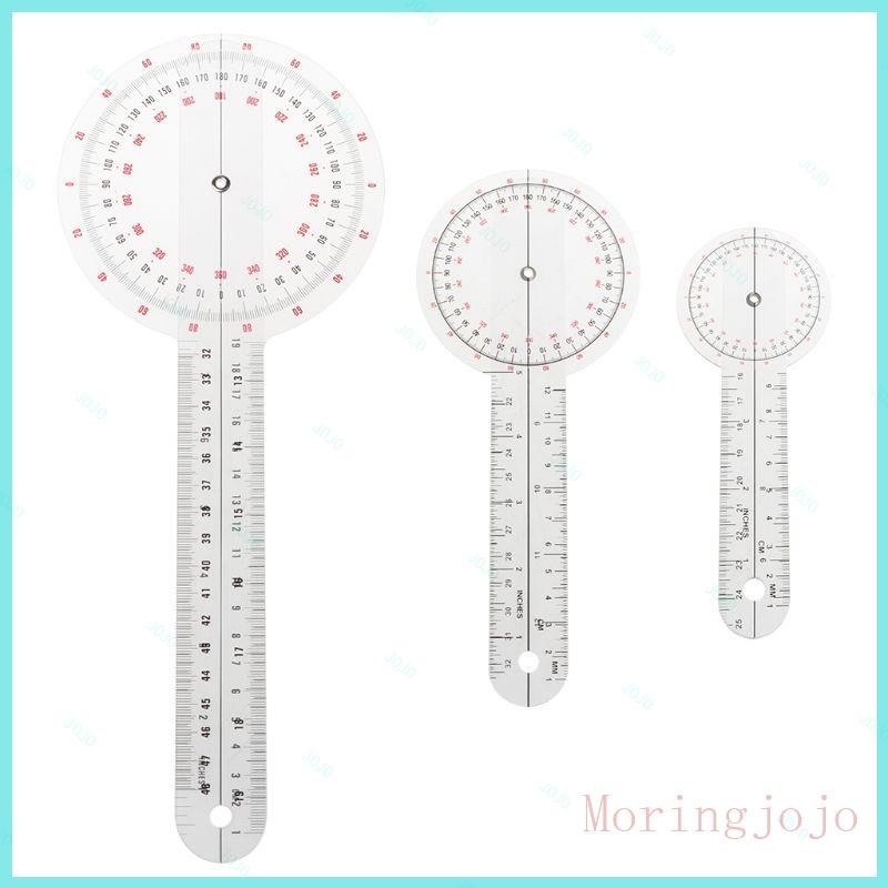 JoJo 3Pcs Set Physio Goniometer Angle Protractor Inch Ruler Joint Bend ...