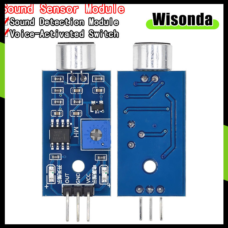 3pin Voice Sound Detection Sensor Module Intelligent Smart Vehicle ...