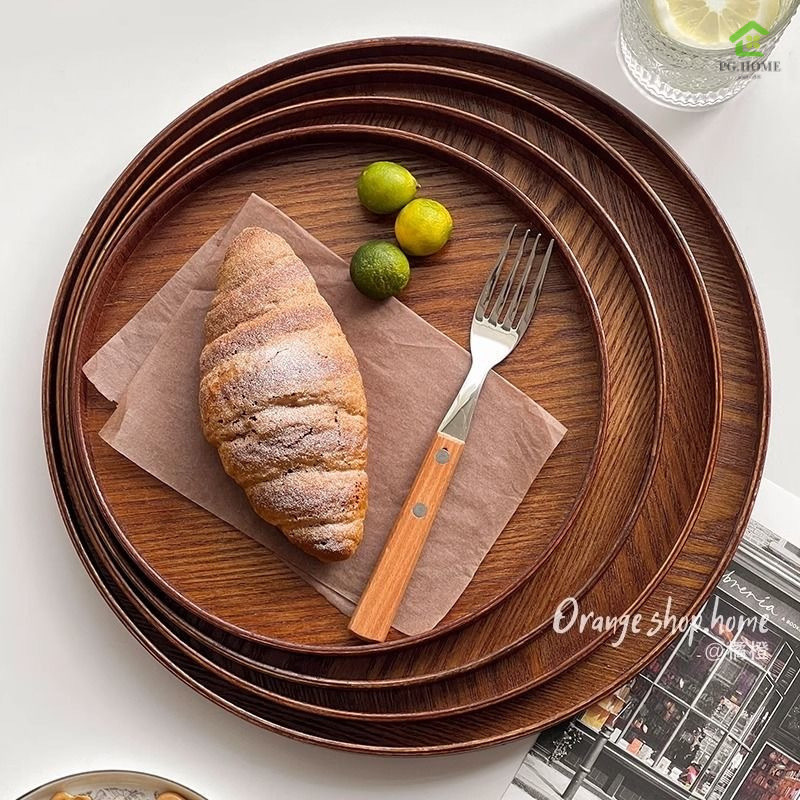 Japanese Style Tray High-Grade Wooden Brown Tray Coffee Dinner Tray ...