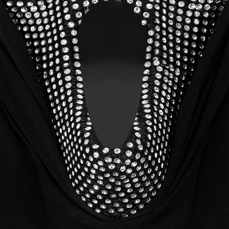 UNIN Halloweens Scream Ghost Face Masks With Rhinestones COS Makeup ...