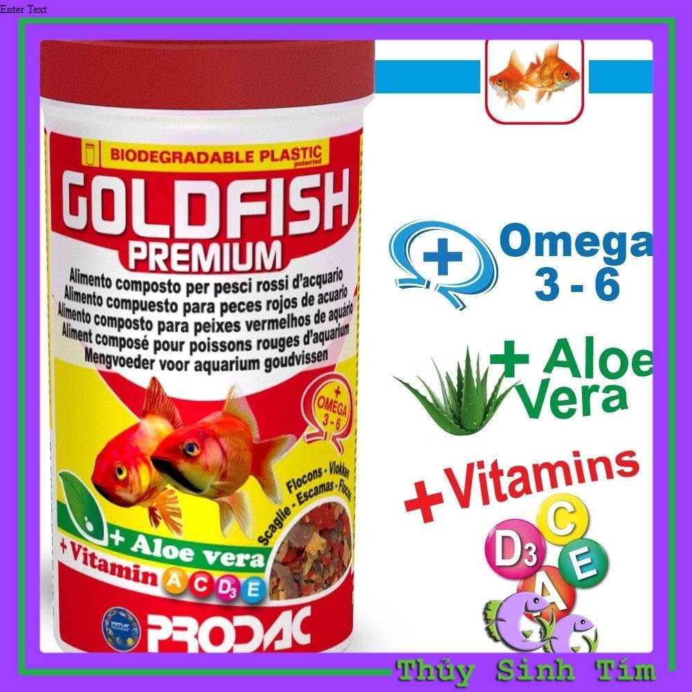 Goldfish PREMIUM GOLDFISH Food Flakes - PRODAC | Shopee Philippines
