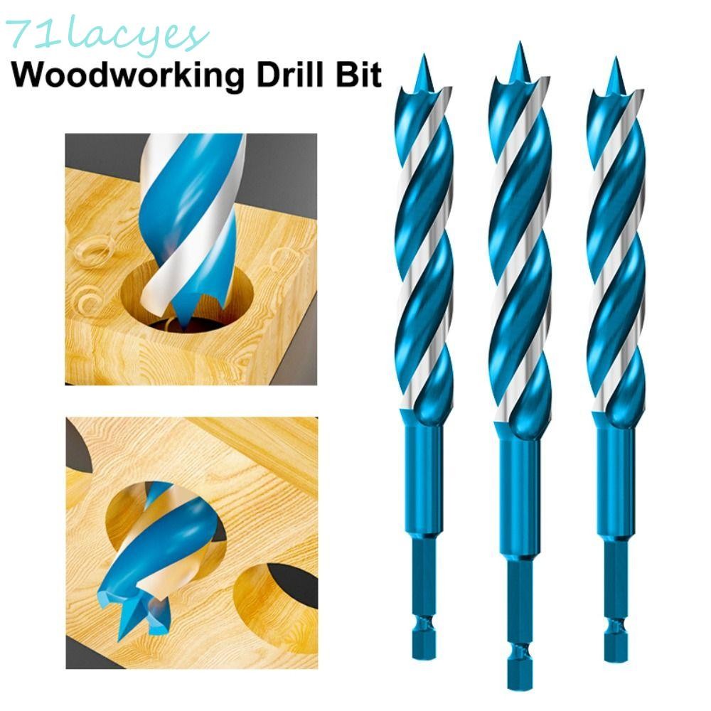 LACYES Twist Drill Bit, 6mm22mm Fourpoint Drill Woodworking Drill Bit