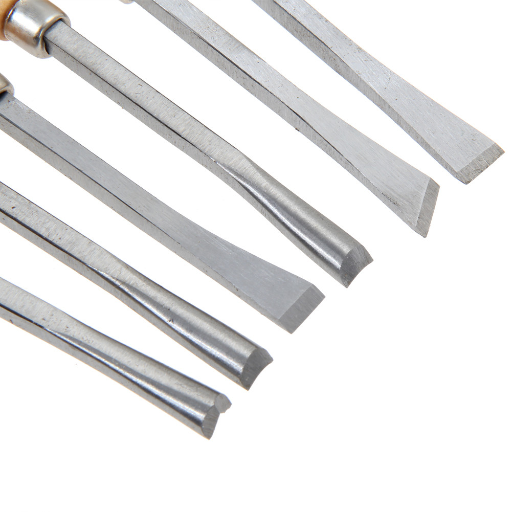 6pcs Manual Wood Carving Hand Chisel Tool Set Carpenters Woodworking ...