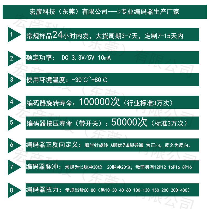 EC11 Horizontal Encoder with Key Incremental Pulse Digital