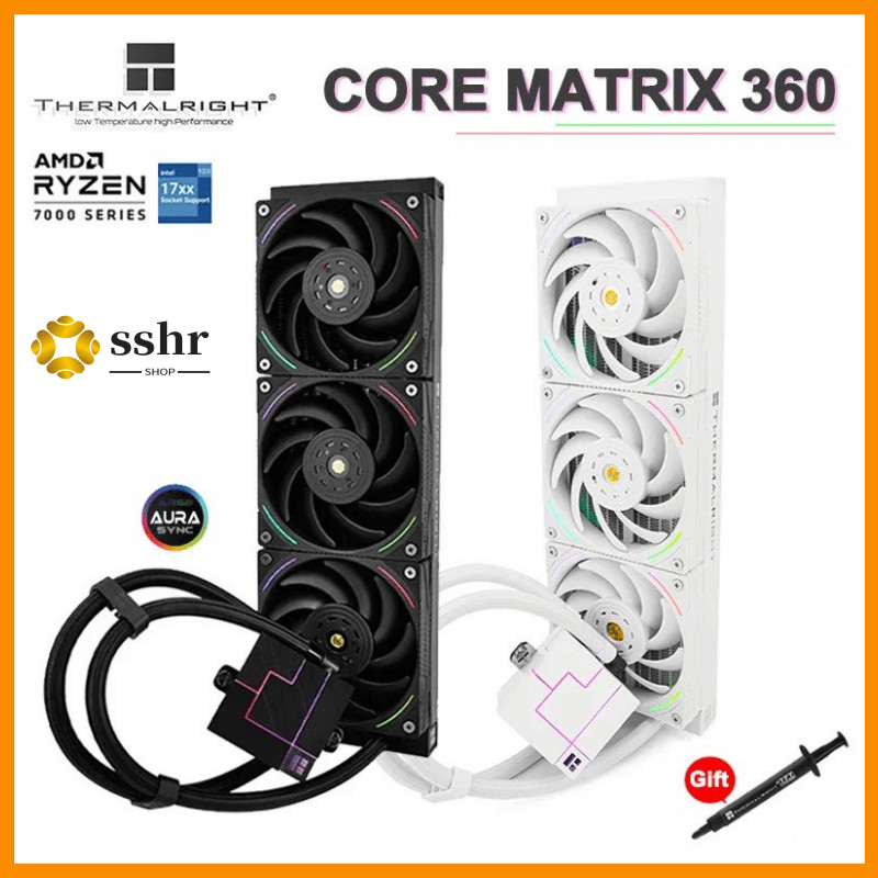 Thermalright CORE MATRIX 360 All-In-One CPU Computer Water Cooler With ...