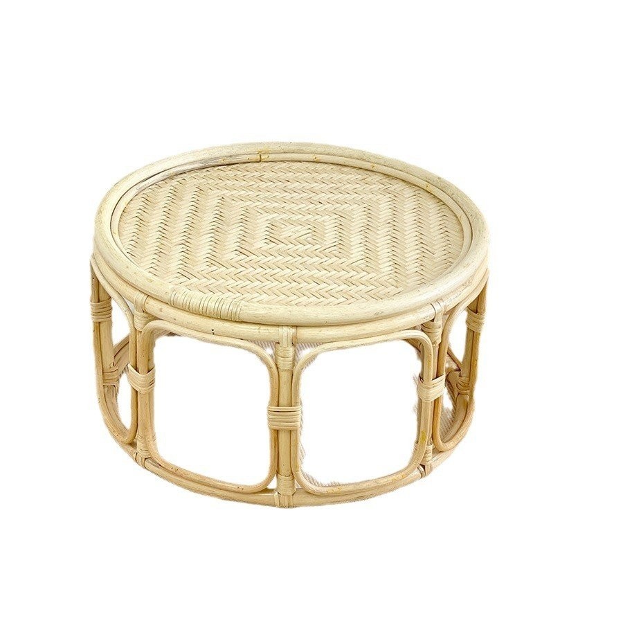Indonesia White Vine Small Coffee Table round Picnic Table Bamboo ...
