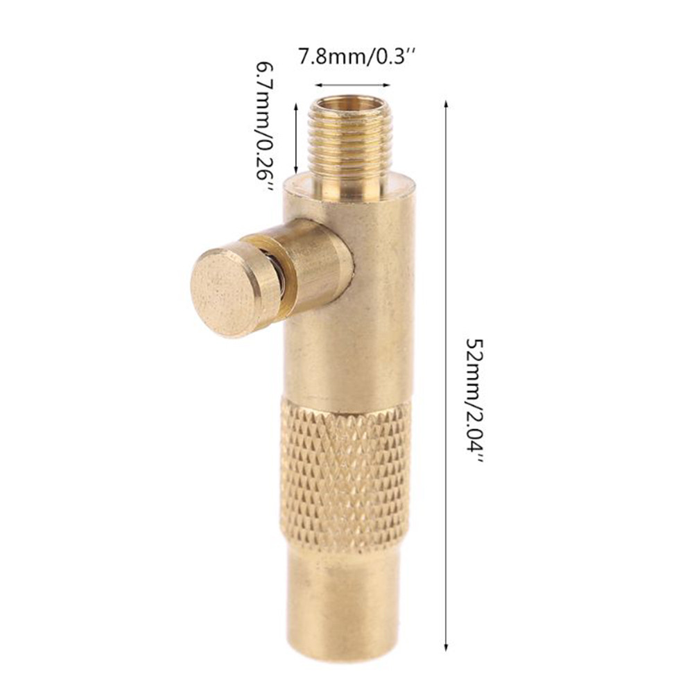 Brass Car Tire Inflator Valve Stem Connectors Deflated Extended Tire