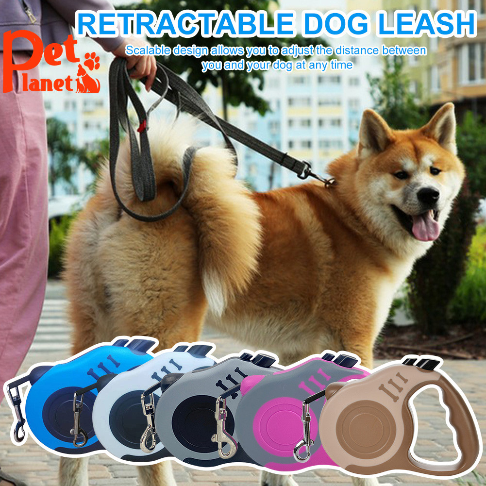 3M/5M Dog Retractable Leash For Dog Collar Pet Retractable Traction