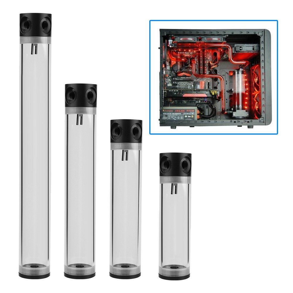 Bamaxis Computer Water Tank DIY G1/4 Thread Cylinder Cooling Kit 50mm