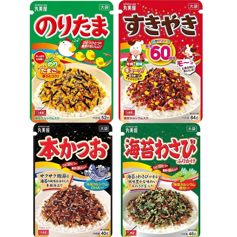 Set Product Marumiya Sukiyaki Soup Sauce Katsuo Honkatsuo Nori Wasabi Furikake Big Bag 4 Type
