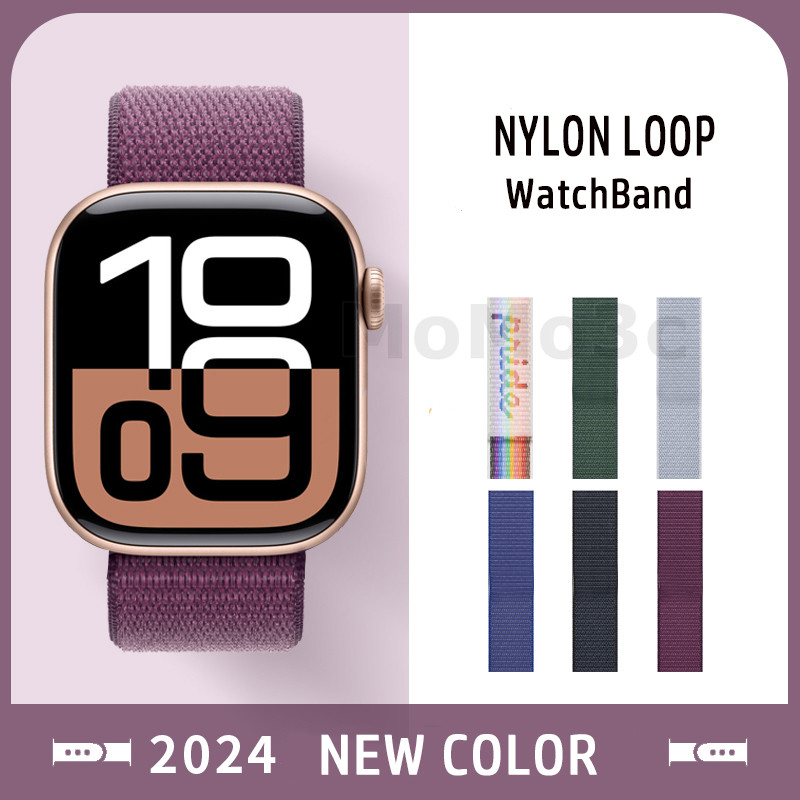Nylon Loop for iWatch Sereies 9 SE 10 Ultra 2 9 S8 46MM 42MM 45mm 44mm ...