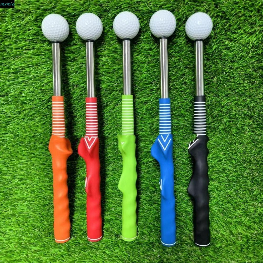 MXMIO Golf Swing Training Aid, Retractable Rhythm Click Sound Golf Grip