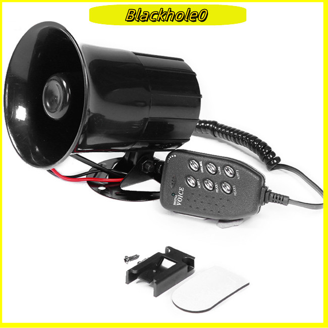 BH Motorcycle Car Auto Loud Air Horn 6Tones Siren Sound Speaker