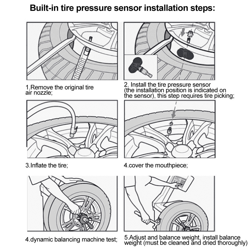 Bacony Tire Pressure Monitoring Sensor TPMS 42753SHJ A530 M1 Fits for