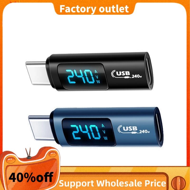 In Stock USB 2.0 Display OTG Adapter 240W Digital Display Type-C ...