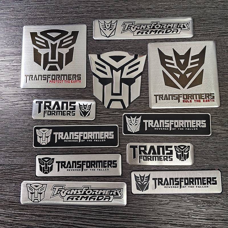 Transformers Metal Bumper Stickers 3D Optimus Prime Tyrannosaurus ...