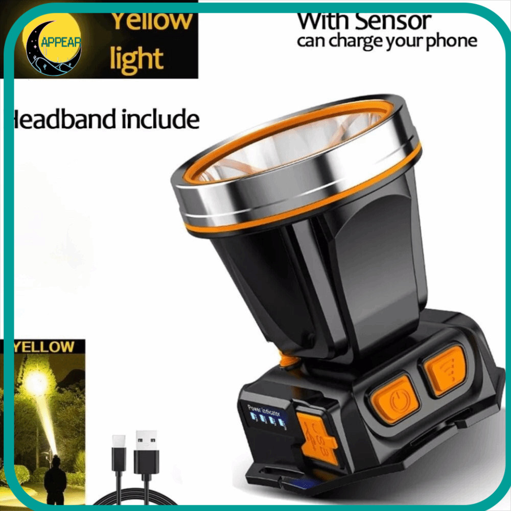 APPEAR Sensor Headlights, USB Rechargeable Super Bright Smart Sensor ...